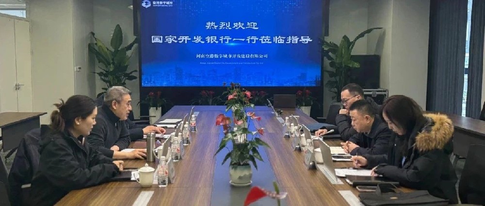 -金融兴企国家开发银行河南省分行罗文涛一行到访空港数字城市